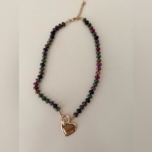 Gold Heart Pendant Necklace